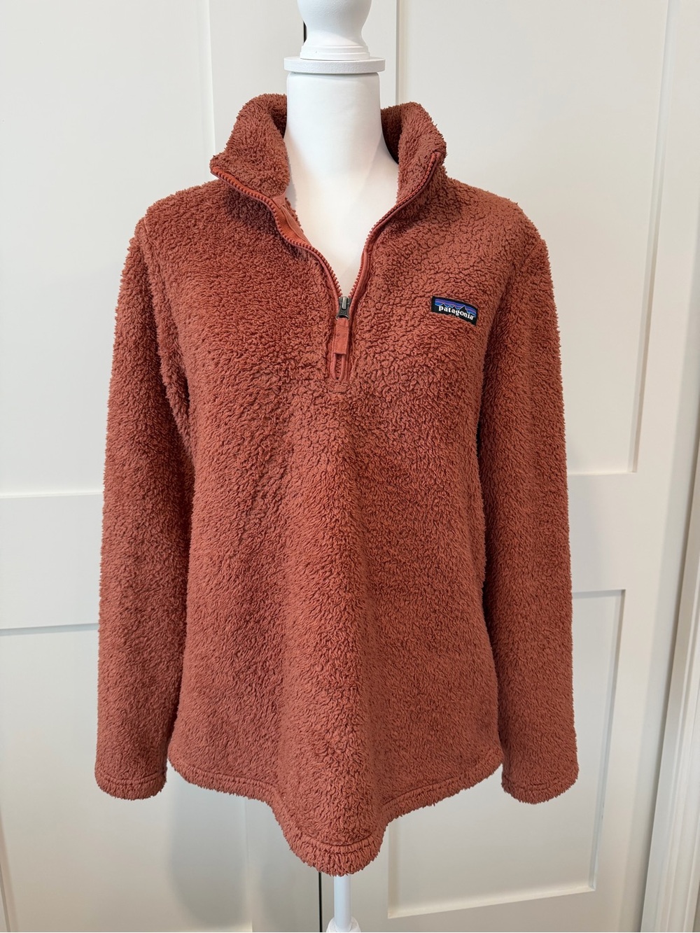 Patagonia Plush Quarter-Zip Sherpa Pullover - Rust